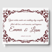 Livre D'or Rustic Mexican Wedding Guest Book  (Recto)