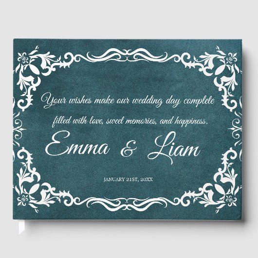 Livre D'or Rustic Mexican Wedding Guest Book  (Recto)