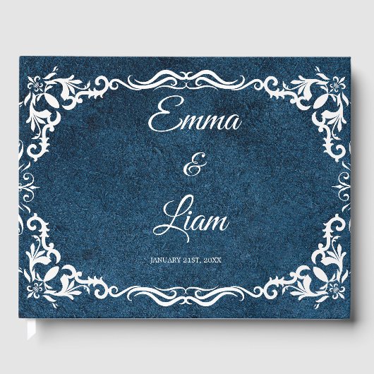 Livre D'or Rustic Mexican Wedding Guest Book  (Recto)