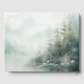 Livre D'or Rustic Mountain Lake Misty Pines Wedding (Verso)