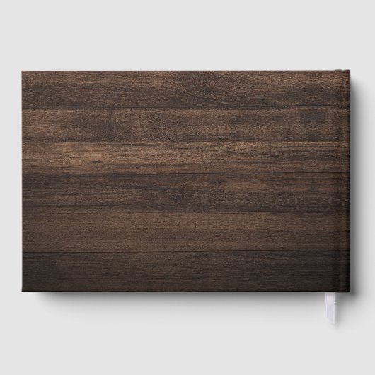 Livre D'or Rustic String éclaire le Mariage botanique (Verso)