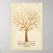 Livre d'or Rustic Thumbprint Mariage (Devant)