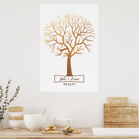 Livre d'or Rustic Thumbprint Mariage (Cuisine)