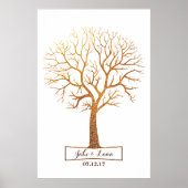 Livre d'or Rustic Thumbprint Mariage (Devant)