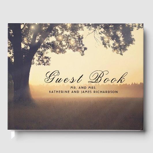 Livre D'or Rustic Tree Dream Mariage d'été (Recto)