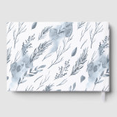 Livre D'or Rustic Winter Mountain Mariage invité (Verso)