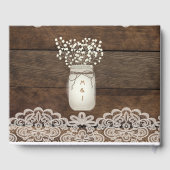 Livre d'or Rustic Wood et Mariage campagnard de de (Verso)