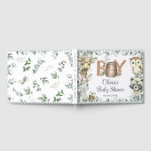 Livre D'or Rustic Woodland Animals Greenery Boy Baby Shower  (Complet)