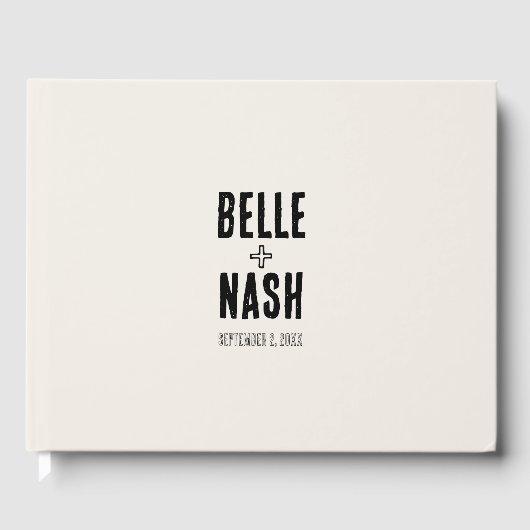 Livre D'or Rustique Boho Barn Mariage (Recto)