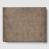 Livre D'or Rustique Brown âge Burlap Lin Graduation (Verso)