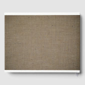 Livre D'or Rustique Burlap Mason Jar Mariage (Verso)