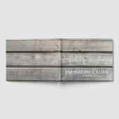 Livre D'or Rustique chic Mariage de bois de barnwood (Complet)