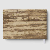 Livre d'or Rustique Conception de Bois Nautique (Verso)