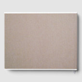 Livre D'or Rustique Country Kraft Mariage (Verso)