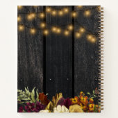 Livre d'or rustique d'automne pour anniversaire to (Dos)