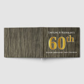 Livre D'or Rustique, Faux Gold 60e fête Mariage (Complet)