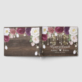Livre D'or Rustique Floral Bois String lumières Mariage (Complet)