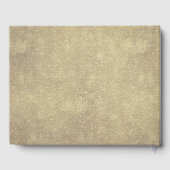 Livre d'or Rustique Floral de la Marine Rouge de B (Verso)