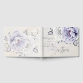 Livre D'or Rustique Lilac et Albâtre Peony Floral (Complet)