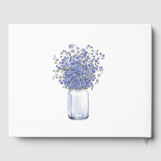 Livre D'or Rustique Mason Jar Oubliez-Moi Pas Mariage (Verso)