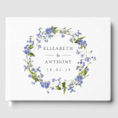 Livre D'or Rustique Mason Jar Oubliez-Moi Pas Mariage (Recto)