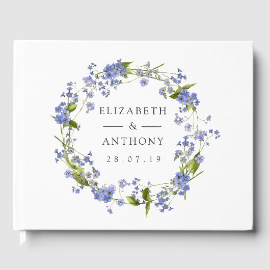 Livre D'or Rustique Mason Jar Oubliez-Moi Pas Mariage (Recto)