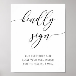 Livre d'or Rustique moderne Mariage Signe Kindly S