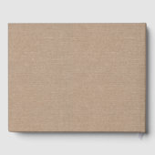 Livre D'or Rustique Pays Burlap String Lights Mariage dentell (Verso)