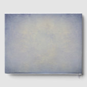 Livre D'or Rustique Pays Chaîne Lumières Dusty Mariage bleu (Verso)