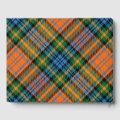 Livre D'or Rustique Plaid Murray Orange Green Tartan (Verso)