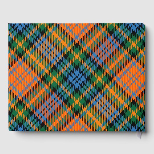 Livre D'or Rustique Plaid Murray Orange Green Tartan (Verso)