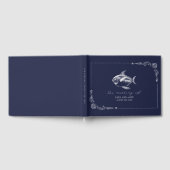 Livre D'or Rustique Poisson bleu foncé Plage Mariage (Complet)