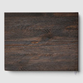 Livre D'or Rustique Rose romantique Mariage (Verso)