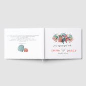 Livre D'or Rustique Watercolor Seashells Starfish Beach Maria (Complet)