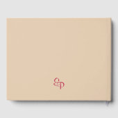 Livre D'or Sable "A travers toute l'éternité" Mariage minimal (Verso)