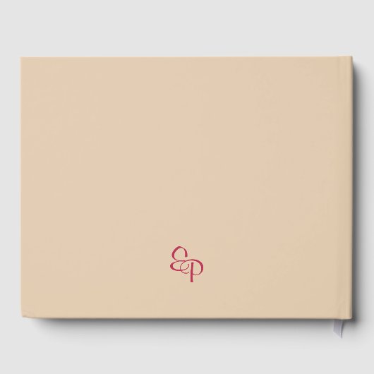 Livre D'or Sable "A travers toute l'éternité" Mariage minimal (Verso)