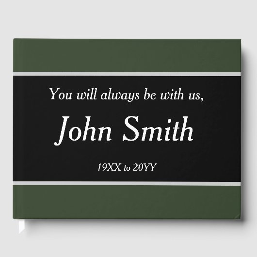 Livre D'or Sacrifice funéraire minimal et élémentaire/livre d (Recto)