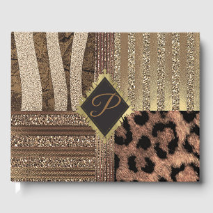 Livre D'or Safari Chic Glamour Jungle Moderne Mariage