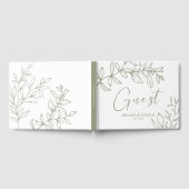Livre D'or Sage Boho Flowers Simple Boho Mariage (Complet)