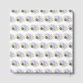 Livre D'or Sage Green and Purple Floral Bridal Shower (Verso)