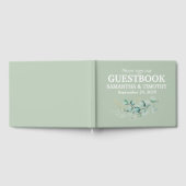 Livre D'or Sage Green Eucalyptus Rustique Mariage de verdure (Complet)