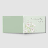 Livre D'or Sage Green White Rose Wedding (Complet)