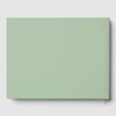 Livre D'or Sage Green White Rose Wedding (Verso)