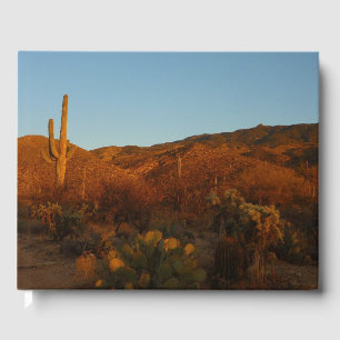Livre D'or Saguaro Sunset I Arizona Désert Paysage