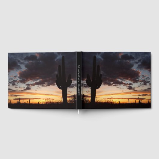 Livre D'or Saguaro Sunset III Arizona Desert Paysage (Complet)