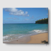 Livre D'or Saint Lucia Beach Paysage tropical (Verso)