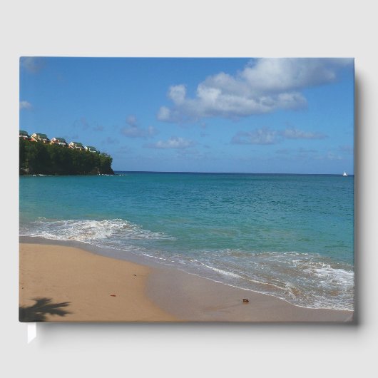 Livre D'or Saint Lucia Beach Paysage tropical (Recto)