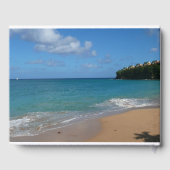 Livre D'or Saint Lucia Beach Paysage tropical (Verso)