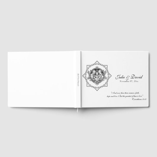 Livre D'or Sainte Famille Mariage catholique traditionnelle (Complet)