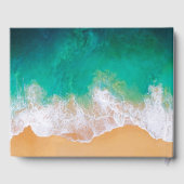 Livre D'or Sandy Beach Ocean Waves Mariage (Verso)